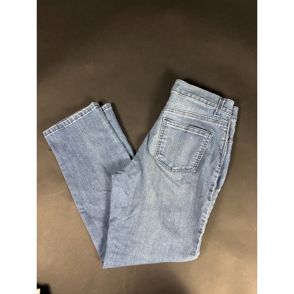 Gloria Vanderbilt Amanda Straight Jeans Women's 10 Blue Light Wash Classic Rise